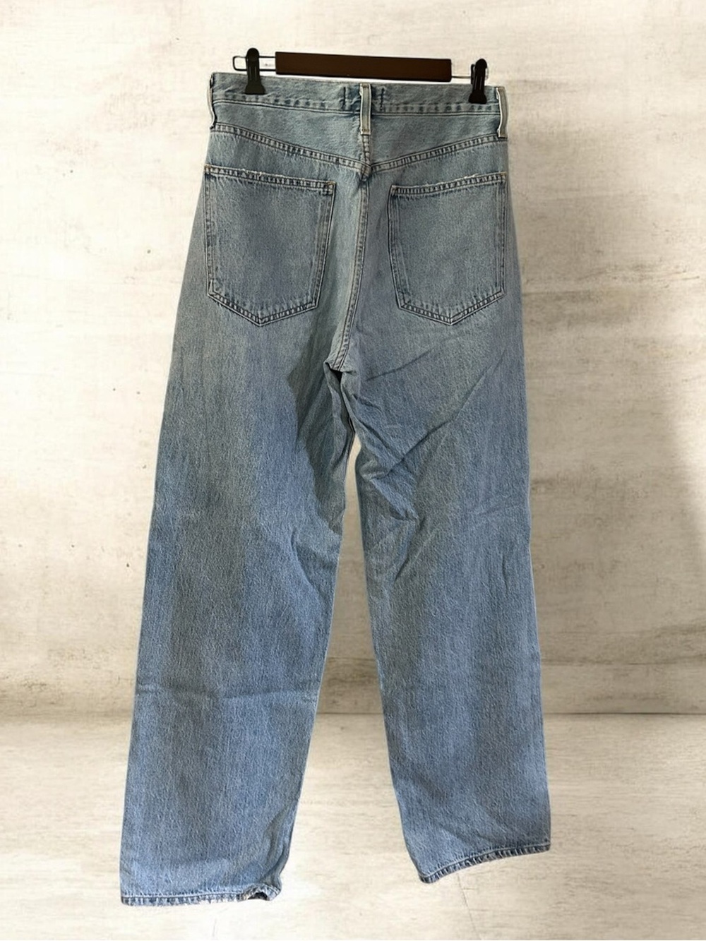 Agolde Light Blue Straight-Leg Jeans - Picture 7 of 11